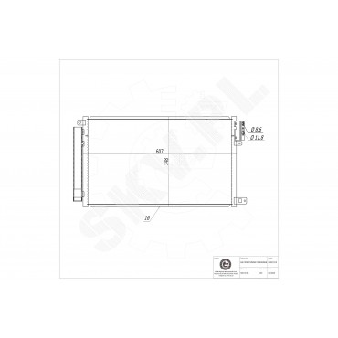 Condenseur de Clim Pour Opel Fiat Alfa Romeo Vauxhall 95510683 50540514 95514807