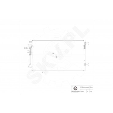 Condenseur de Clim Pour Chrysler Voyager/Grand Voyager IV K5142490AB