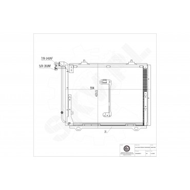 Condenseur de Clim Pour Mercedes-Benz Classe C T-Model E CLK A2028300870