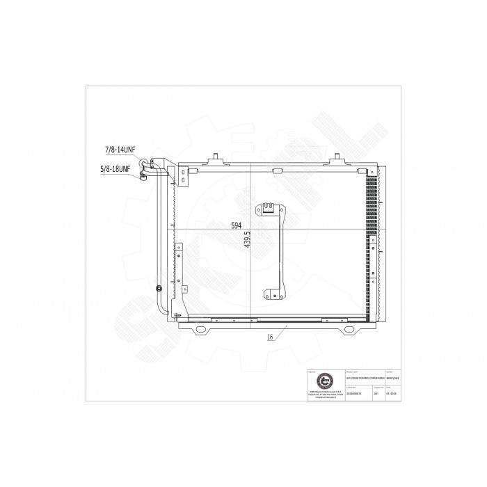 Condenseur de Clim Pour Mercedes-Benz Classe C T-Model E CLK A2028300870
