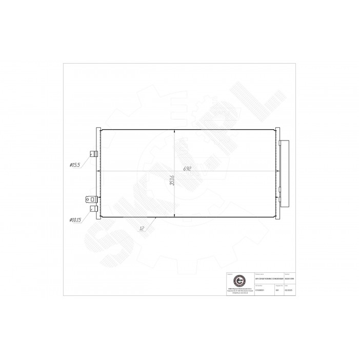 Condenseur de Clim Pour Fiat Alfa Romeo Jeep Renegade SUV Van 51938531 51966751