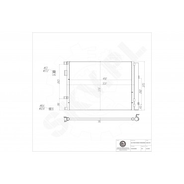 Condenseur de Clim Pour Kia RIO IV Hatchback Van Stonic 97606H8300