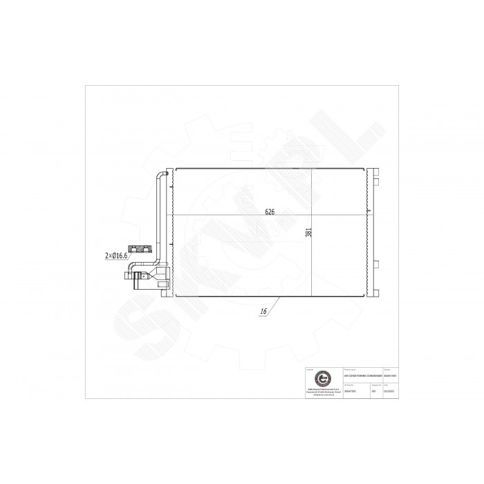 Condenseur de Clim Pour Volvo C30 C70 II S40 V50 30647931 30661957 31332302