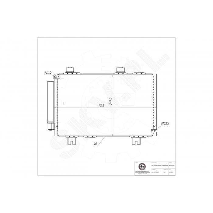 Condenseur de Clim Pour Honda Jazz IV 80100T5A003