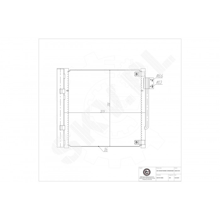 Condenseur de Clim Pour Tesla Model S 600761300B