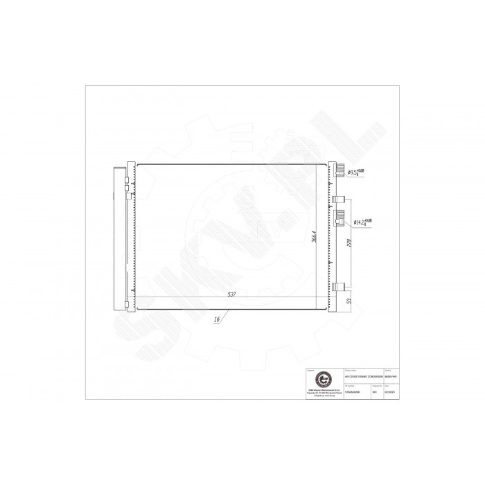 Condenseur de Clim Pour Hyundai i20 97606C8200