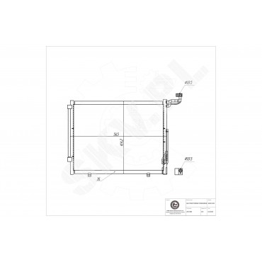 Condenseur de Clim Pour Ford Ecosport Fiesta VII 2067885 2112501 H6BH19710AA
