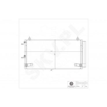 Condenseur de Clim Pour Lexus IS I Sportcross 87050-53020 88460-53010