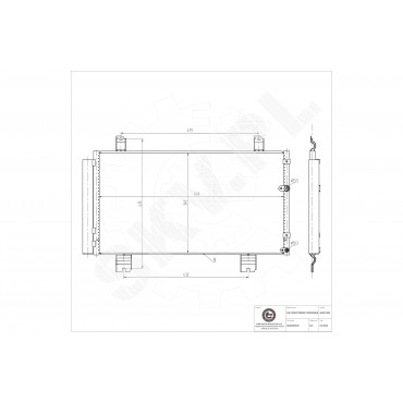 Condenseur de Clim Pour Lexus IS C II 88460-53030