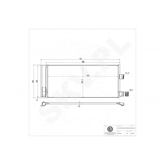 Condenseur de Clim Pour Opel Adam Corsa E Vauxhall Adam Corsa E
