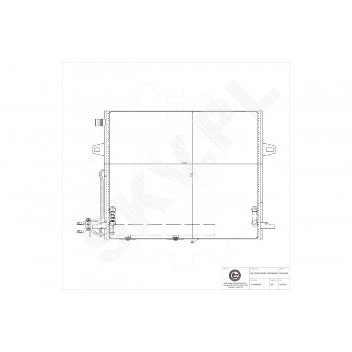 Condenseur de Clim Pour Mercedes-Benz Classe M 164 500 00 54 A1645000054