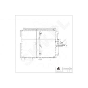 Condenseur de Clim Pour Mercedes-Benz 124 Cabriolet Classe E 124 830 16 70