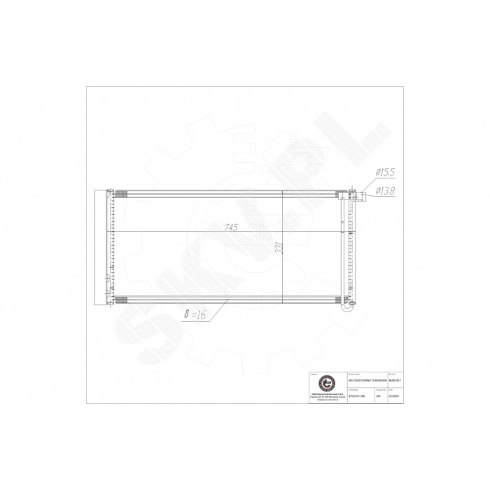 Condenseur de Clim Pour Porsche Panamera 970.573.111.00 970.573.111.01