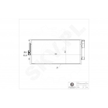 Condenseur de Clim Pour Fiat 500 51819064 51932163