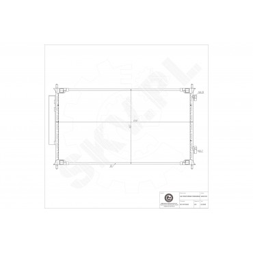 Condenseur de Clim Pour Honda HR-V 80110-T7W-A01