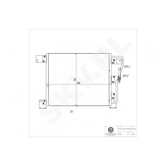 Condenseur de Clim Pour Jeep Grand Cherokee I 55036473 55115864 K55036473