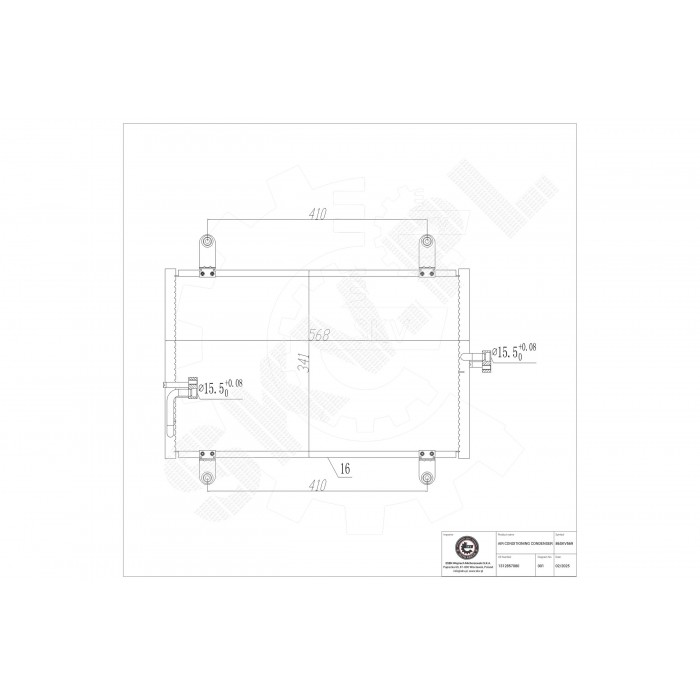 Condenseur de Clim Pour Peugeot Boxer Fiat Ducato Citroën 1312857080 6455.T3