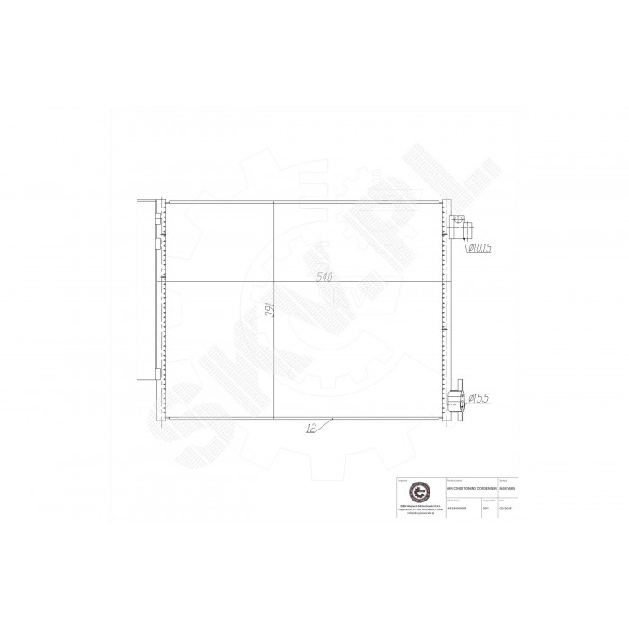 Condenseur de Clim Pour Renault Twingo III Smart Forfour Fortwo Décapotable