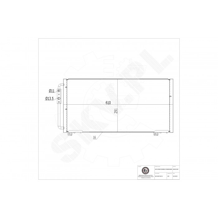 Condenseur de Clim Pour Honda MG Rover 80100-S74-D10 80110S74D00 JRB 100310
