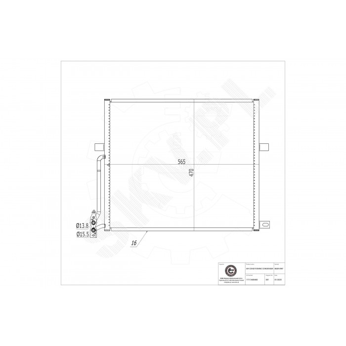 Condenseur de Clim Pour Renault Trafic II BMW X3 E83 8660003446 1711.3.400.400