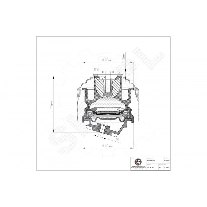 Support Moteur Avant Pour Mercedes-Benz Classe C T-Model CLK SLK A203 241 11 13
