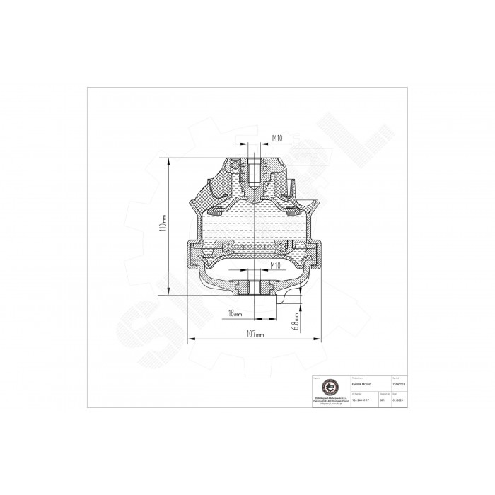 Support Moteur Avant Pour Mercedes-Benz 124 190 Kombi T-Model 201 240 38 17