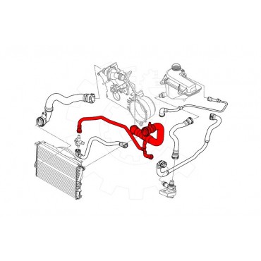 Tuyau d'Eau Liquide de Refroidissement Pour BMW X5 E53 11531439120 11537500746