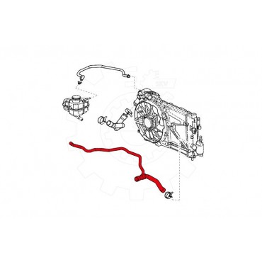 Tuyau d'Eau Liquide de Refroidissement Pour Opel Astra G 1337543 9128909