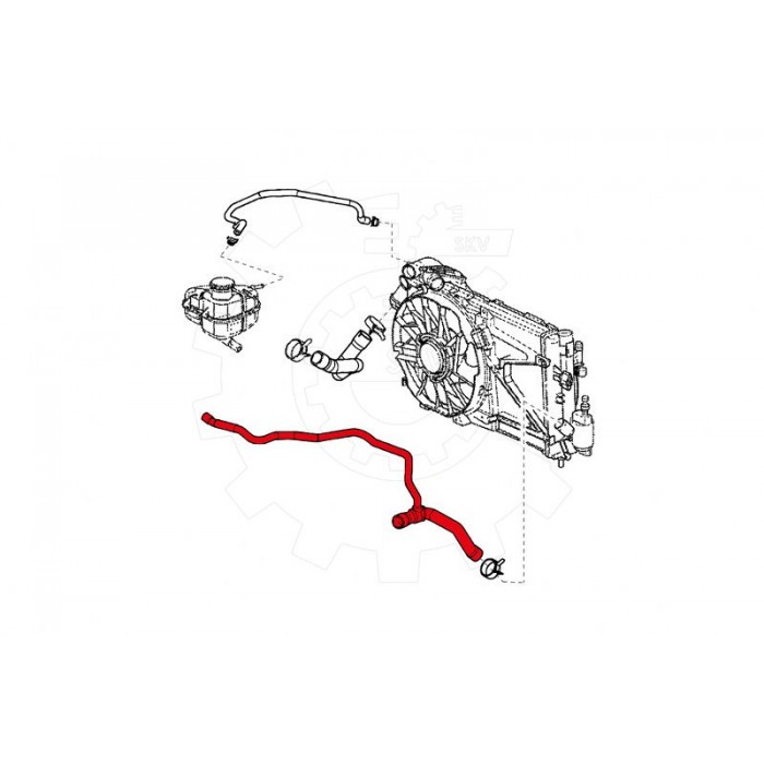 Tuyau d'Eau Liquide de Refroidissement Pour Opel Astra G 1337543 9128909