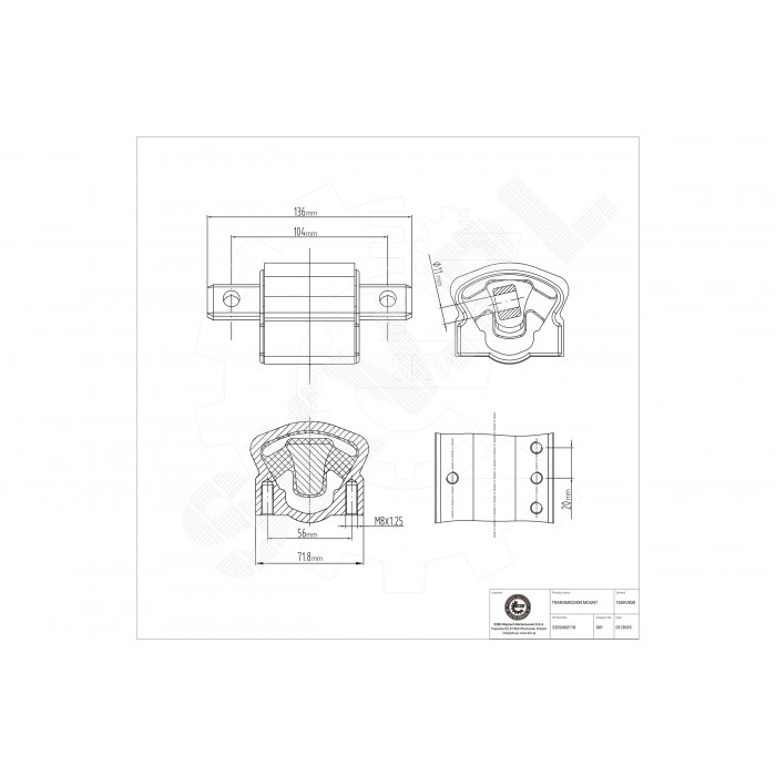 Support de Boite de Vitesses Pour Mercedes-Benz Classe E T-Model CLS 2122400618