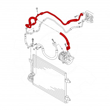 Tuyau de Clim Pour VW Sharan Tiguan Seat Alhambra