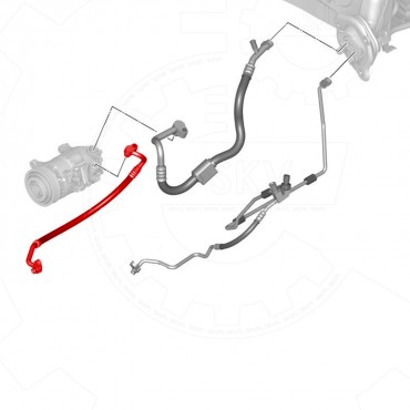Tuyau de Clim Pour BMW Série 1 F20 F21 2 F22 F87 F23 3 F30 F80 F31 64539213844