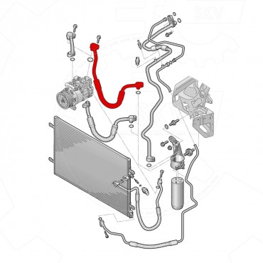 Tuyau de Clim Pour Audi A6 4F0260701L 4F0260707AD