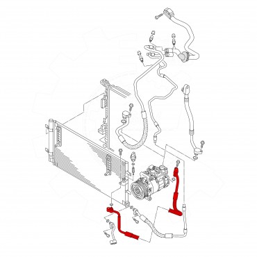 Tuyau de Clim Pour Audi Q5 8R0260701S