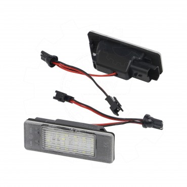 2 Feux de Plaque d'Immatriculation Pour Peugeot VW Mercedes-Benz Fiat 6340A5