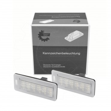 2 Feux de Plaque d'Immatriculation Pour Opel Combo Fiat Doblo 1224007 1224012