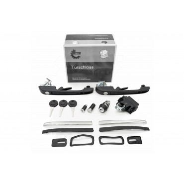 Kit Barillet Serrure Poignée de Porte Neiman Pour VW Golf II Polo 191898081