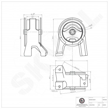 Support Moteur Arrière Pour Hyundai Santa Fé II Kia Sorento II Camionnette/SUV