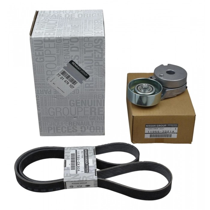 Kit Galet Courroie d'Accessoire Pour Renault Clio III Fluence Grand Scénic