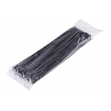 100 colliers de Serrage Cirflex Noir 4,8x300mm