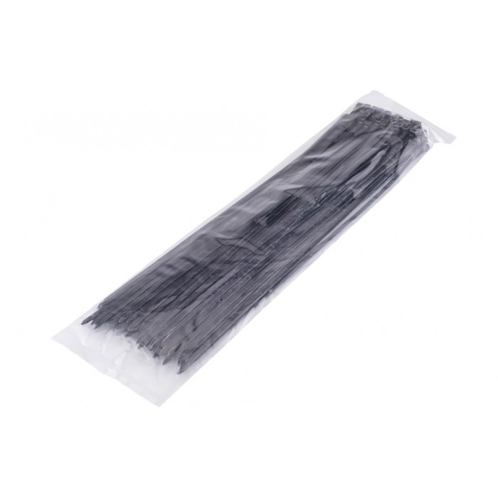 100 colliers de Serrage Cirflex Noir 4,8x400mm