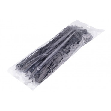 100 colliers de Serrage Cirflex Noir 7,6x300mm