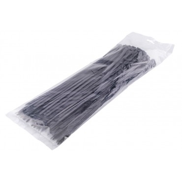 100 colliers de Serrage Cirflex Noir 7,6x350mm