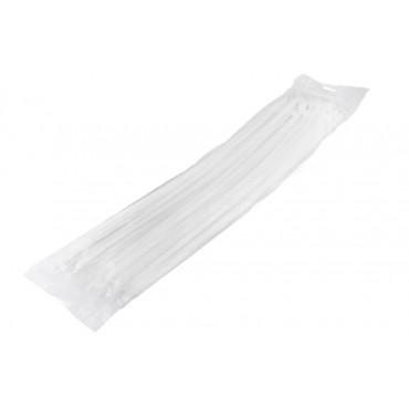 100 colliers de Serrage Cirflex Blanc 9x600mm