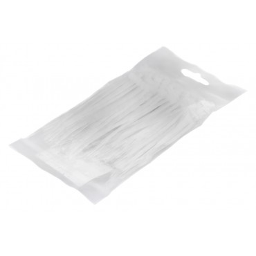 100 colliers de Serrage Cirflex Blanc 2,5x100mm