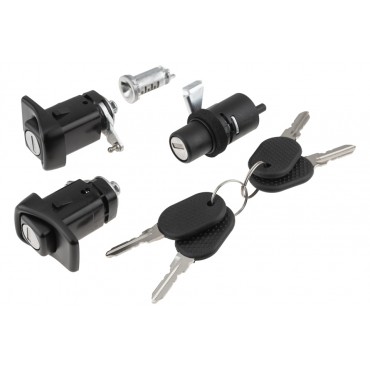 Kit Serrures de Porte + Coffre Pour Fiat Panda 7654911 7696108 7796720