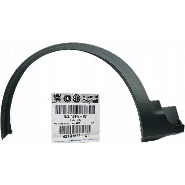 Moulure Arc de Roue Avant Gauche Pour Fiat 500 735759146, 735603655, 735656015