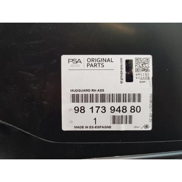 Passage de Roue Avant Droit Pour Citroën C4 9817394880, 9812598980, 9804872780