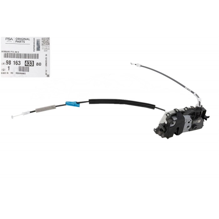 Serrure de Porte Avant Droit Pour Peugeot Partner Opel Citroën 9816343380