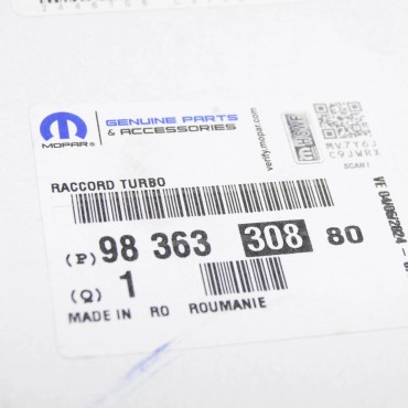 Raccord Tuyau d'Eau Pour Peugeot 208 9836330880